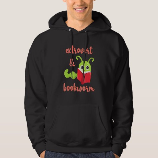 Bookworm Extrovert - Fun Book Reading 2 Hoodie (Vorderseite)