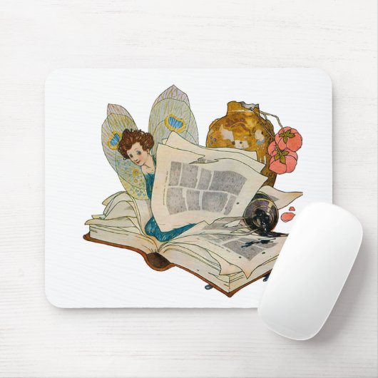 Bookworm Fairy Mousepad (Mit Mouse)