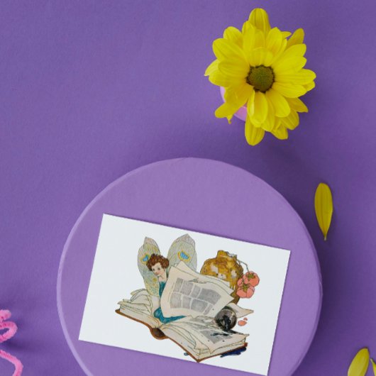 Bookworm Fairy Postkarte