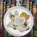 Bookworm Fairy Versilberte Kette<br><div class="desc">Bookworm Fairy</div>