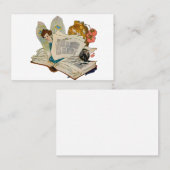 Bookworm Fairy Visitenkarte (Vorne/Hinten)