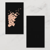 Bookworm "Flying Book Birds Library" Visitenkarte (Vorne/Hinten)