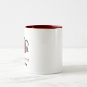 Bookworm Geschenk für Bibliothekar oder Buchklub Zweifarbige Tasse (Mittel)