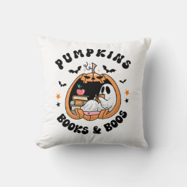 Bookworm Ghost Pumpkins Bücher & Bücher Kissen