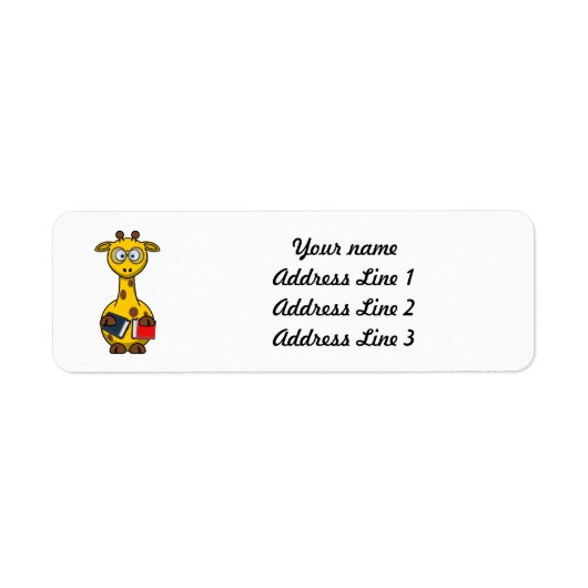 Bookworm Giraffe Art (Vorne)
