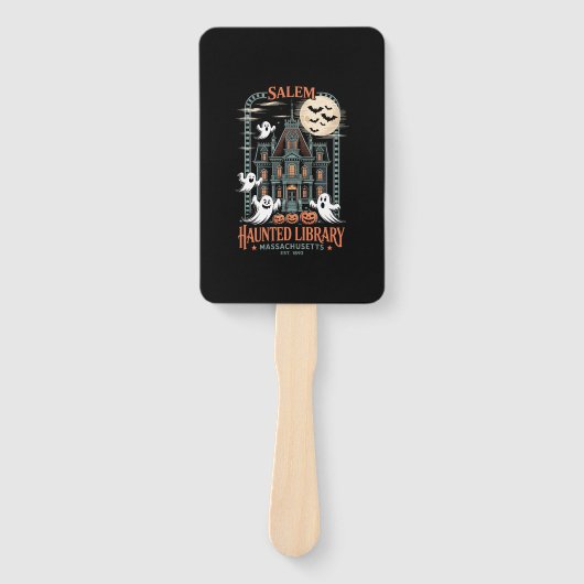 Bookworm Halloween Shirt Spuk Library Fächer (Vorderseite)