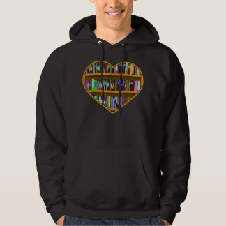 Bookworm Heart Book Lover Book Nerd Lover Reading Hoodie