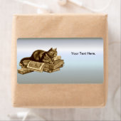 Bookworm Kitty Cat Reading Books (Insitu)