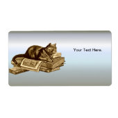 Bookworm Kitty Cat Reading Books (Vorne)