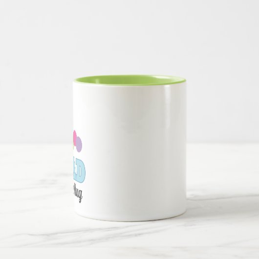 Bookworm Librarian Niedlich Reading Gift Zweifarbige Tasse (Mittel)