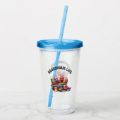 Bookworm Life Acrylic Tumbler Acryltrinkbecher (Rückseite)