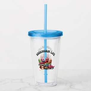 Bookworm Life Acrylic Tumbler Acryltrinkbecher