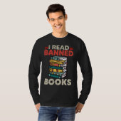 Bookworm Reading Book Ban Reader I Read Banned Boo T-Shirt (Vorne ganz)