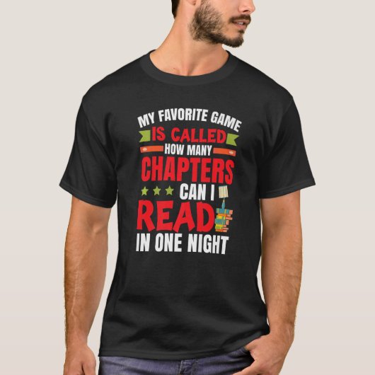 Bookworm Reading Book T-Shirt (Vorderseite)
