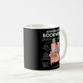 Bookworm Reading Books Kaffeetasse (VorderseiteRechts)