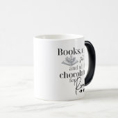 Bookworm Reading Geschenk Zwei-Tonen-Kaffee-Tasse Verwandlungstasse (VorderseiteRechts)