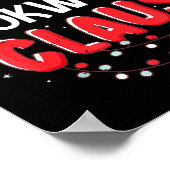 Bookworm Santa Claus Christmas Matching Costume  Poster (Ecke)