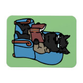 Bookworm-Schotte Magnet (Horizontal)