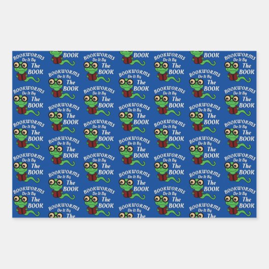 Bookworm-Spaß Geschenkpapier Set (Vorderseite 3)