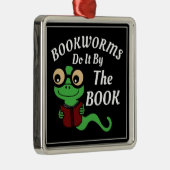 Bookworm-Spaß Ornament Aus Metall (Rechts)