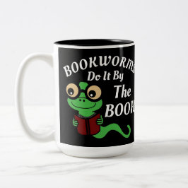 Bookworm-Spaß Zweifarbige Tasse
