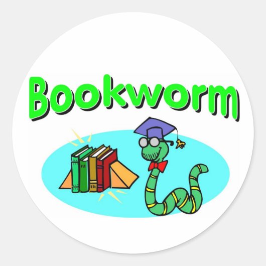 Bookworm Stickers (Vorderseite)