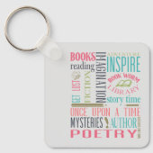 Bookworm Subway Art Schlüsselanhänger (Vorderseite)