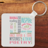 Bookworm Subway Art Schlüsselanhänger (Rückseite)