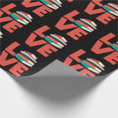 Bookworm zum Lesen von Lieben Geschenkpapier (Ecke)