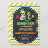 BookWorm Zurück zur Party Einladung (Vorne/Hinten)