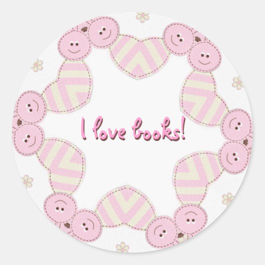 BookWurm Stickers (Vorderseite)