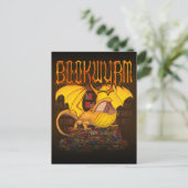 Bookwyrm: Der Bibliotheksdrache Postkarte (Stehend Vorderseite)