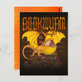 Bookwyrm: Der Bibliotheksdrache Postkarte (Vorne/Hinten)
