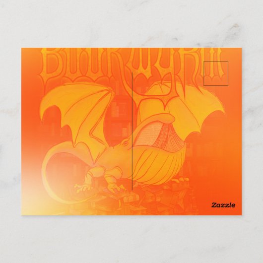 Bookwyrm: Der Bibliotheksdrache Postkarte (Rückseite)