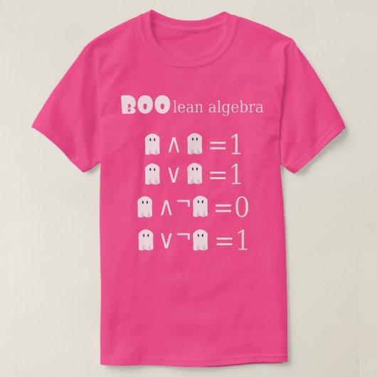 Boolean Algebra Halloween Math 798 T-Shirt (Design vorne)