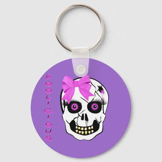 Boolicious Girl Scull Schlüsselanhänger (Vorderseite)