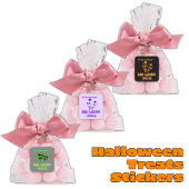 Boolicious Halloween Leckereien Labels Individuell Quadratischer Aufkleber