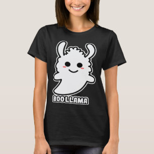 Boollama Lama Geist Grusel Süß Halloween Kostüm T-Shirt