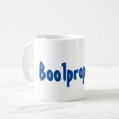 Boolprop.net-Tasse Kaffeetasse (Vorderseite Links)