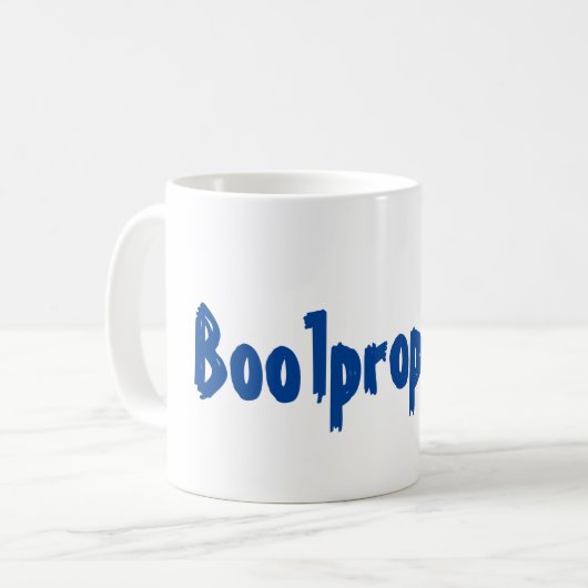 Boolprop.net-Tasse Kaffeetasse (Vorderseite Links)
