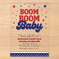 Boom Boom Baby 4. Juli patriotische Babyparty