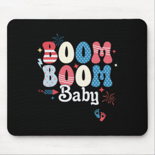 Boom Boom Baby 4. Juli Unabhängigkeitstag Tee Mousepad