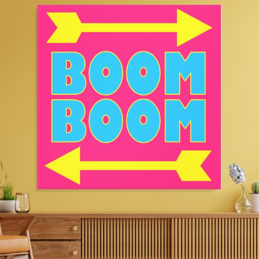 Boom Boom Leinwanddruck (Insitu (Wohnzimmer))