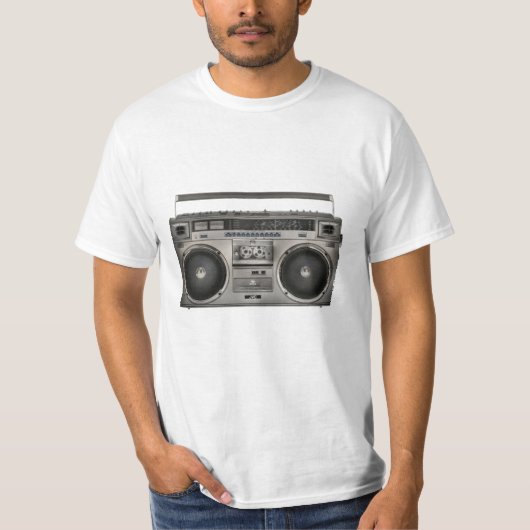 Boom Box Getto Blaster Retro achtziger und neunzig T-Shirt (Vorderseite)