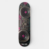 Boom Box Grunge Art Skateboard (Vorderseite)