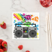 Boom Box Paper Napkins 80er Serviette (Beispiel)