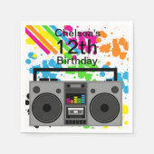 Boom Box Paper Napkins 80er Serviette (Vorderseite)