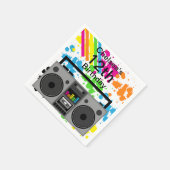 Boom Box Paper Napkins 80er Serviette (Ecke)