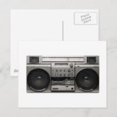 Boom Box Postkarte (Vorne/Hinten)