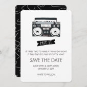 Boom Box Wedding - Save the Date (Vorne/Hinten)